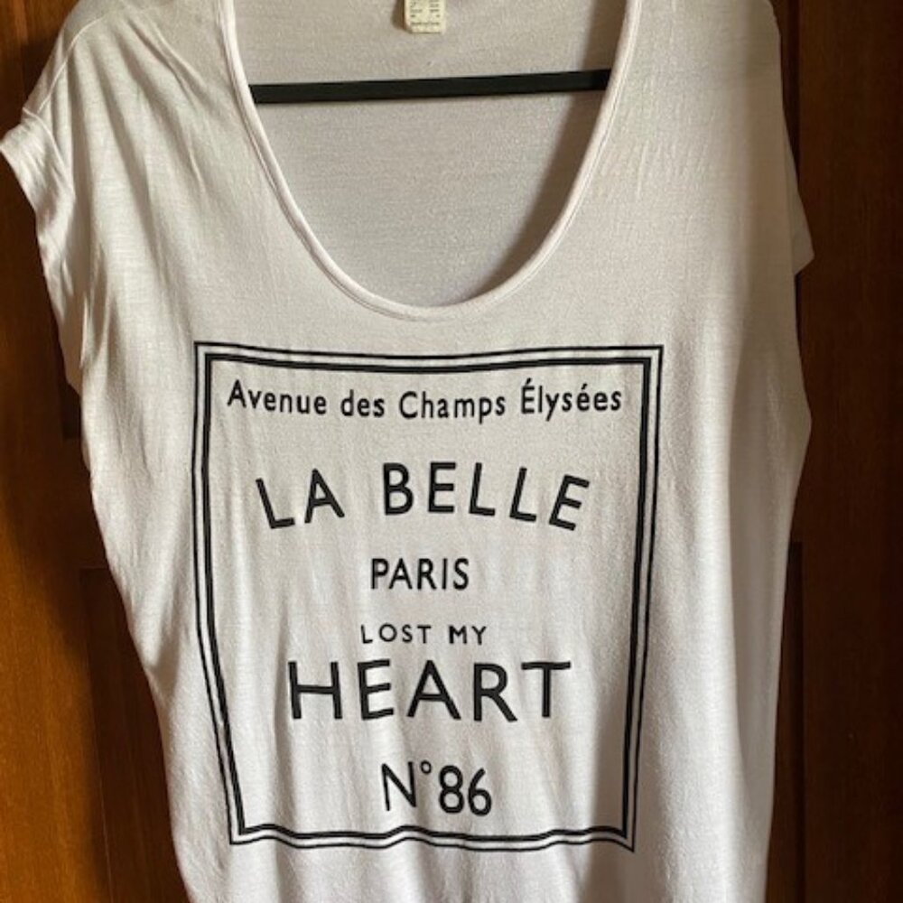 LaBelle Paris - White tee with black print